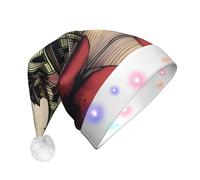 XZDDX TerrifyingTales Christmas Light-Up Decorative Hat for Adult - LED Flashing Holiday Party Headwear