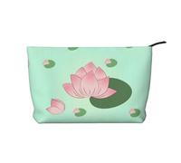XZDHYZ Lotus flowers waiting to bloom Reusable Cosmetic Bag - Cute and Stylish Multifunctional Pouch for Travel, Daily Use, and Gifting, Black, One Size