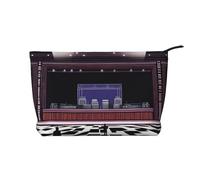 XZDLXJ a On Stage Corduroy cosmetic bag, suitable for travel and daily use, Sturdy Lining, Ensures Longevity, Black, One Size