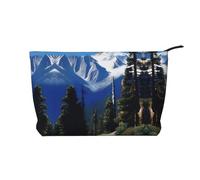 XZDLXJ a Sierra Peaks Corduroy cosmetic bag, suitable for travel and daily use, Sturdy Lining, Ensures Longevity, Black, One Size