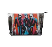 XZDLXJ a Street Art Corduroy cosmetic bag, suitable for travel and daily use, Sturdy Lining, Ensures Longevity, Black, One Size