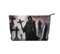 XZDLXJ a TombstoneTerrors Corduroy cosmetic bag, suitable for travel and daily use, Sturdy Lining, Ensures Longevity, Black, One Size