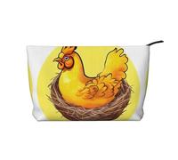 XZDLXJ Bird's Nest Golden Chicken Corduroy cosmetic bag, suitable for travel and daily use, Sturdy Lining, Ensures Longevity, Black, One Size