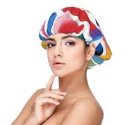 XZDLXJ Brushstrokes (1) Satin Sleep Cap for Adults - Hair Protection and Comfort Black, Black, One size
