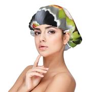 XZDLXJ Delectable Dish Satin Sleep Cap for Adults - Hair Protection and Comfort Black, Black, One size