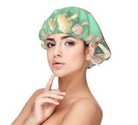 XZDLXJ Dream Mushroom Satin Sleep Cap for Adults - Hair Protection and Comfort Black, Black, One size
