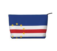 XZDLXJ Flag of Cape Verde Corduroy cosmetic bag, suitable for travel and daily use, Sturdy Lining, Ensures Longevity, Black, One Size