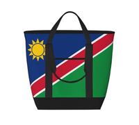 XZDLXJ Flag of Namibia Large Capacity Insulated Shoulder and Tote Bag for Hot and Cold Food, Black, One Size