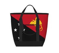 XZDLXJ Flag of Papua New Guinea Large Capacity Insulated Shoulder and Tote Bag for Hot and Cold Food, Black, One Size