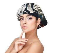 XZDLXJ GhastlyGrove Satin Sleep Cap for Adults - Hair Protection and Comfort Black, Black, One size