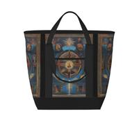 XZDLXJ Holy Visions Large Capacity Insulated Shoulder and Tote Bag for Hot and Cold Food, Black, One Size