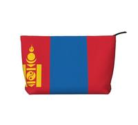 XZDLXJ Mongolian flag Corduroy cosmetic bag, suitable for travel and daily use, Sturdy Lining, Ensures Longevity, Black, One Size