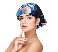 XZDLXJ Mountain Majesty Satin Sleep Cap for Adults - Hair Protection and Comfort Black, Black, One size