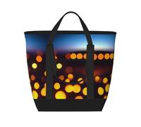 XZDLXJ raven bird Large Capacity Insulated Shoulder and Tote Bag for Hot and Cold Food, Black, One Size