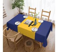 XZDLXJ Rectangular WaterproofFlag of Barbados Tablecloth Wrinkle-Resistant and Washable, ensuring Durability for Repeated use