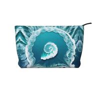 XZDLXJ Sea of Love Corduroy cosmetic bag, suitable for travel and daily use, Sturdy Lining, Ensures Longevity, Black, One Size