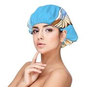 XZDLXJ Seagulls in Flight Satin Sleep Cap for Adults - Hair Protection and Comfort Black, Black, One size