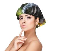 XZDLXJ Waterfall Views Satin Sleep Cap for Adults - Hair Protection and Comfort Black, Black, One size