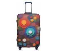 XZDLYY Artistic Wonder Suitcase Cover with Invisible Zipper, for Business and Travel, Without Suitcase, White, XL