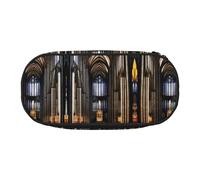 XZDLYY Portable Lightweight a Gothic Cathedrals Pencil Bag Cosmetic Storage Bag for Stationery, and Small Items
