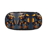 XZDLYY Portable Lightweight Robots at War Pencil Bag Cosmetic Storage Bag for Stationery, and Small Items