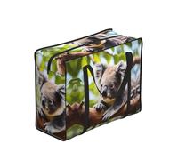 XZDPY A little koala Large Capacity Polyester Shopping Tote Bag Full Print Foldable For Outdoor Camping Beach Travel