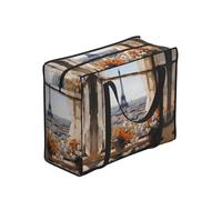XZDPY beautiful pylons in the distance Large Capacity Polyester Shopping Tote Bag Full Print Foldable For Outdoor Camping Beach Travel