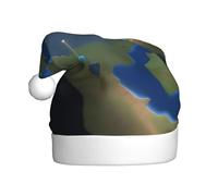 XZDPY Beyond Earth Christmas Hat for Adult, Holiday Party Costume Accessory, Santa Claus Event Headwear