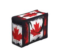 XZDPY Canadian flag Large Capacity Polyester Shopping Tote Bag Full Print Foldable For Outdoor Camping Beach Travel