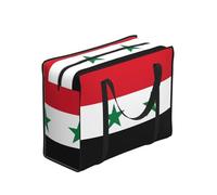 XZDPY Flag of the Syrian Arab Republic Large Capacity Polyester Shopping Tote Bag Full Print Foldable For Outdoor Camping Beach Travel