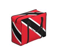 XZDPY Flag of Trinidad and Tobago Large Capacity Polyester Shopping Tote Bag Full Print Foldable For Outdoor Camping Beach Travel