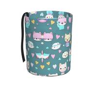 XZDZDG Cute Little Fox Car Trash Can - Durable Oxford Fabric, Waterproof & Portable for All Vehicles