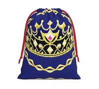 XZDZDG Fantasy Tiara Soft Plush Drawstring Storage Bag for Festivals and Everyday Use