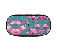 XZDZDG Lightweight and Durable A flock of flamingos Printed Pencil Case for Organized Storage of Study Supplies and Cosmetics