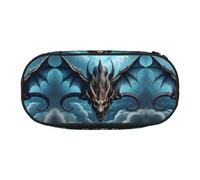 XZDZDG Lightweight and Durable Flying Dragon Printed Pencil Case for Organized Storage of Study Supplies and Cosmetics