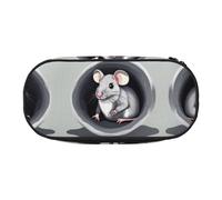 XZDZDG Lightweight and Durable Mouse in the Hole Printed Pencil Case for Organized Storage of Study Supplies and Cosmetics