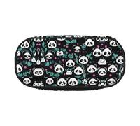 XZDZDG Lightweight and Durable Panda cute face Printed Pencil Case for Organized Storage of Study Supplies and Cosmetics