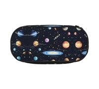 XZDZDG Lightweight and Durable The Solar Family Printed Pencil Case for Organized Storage of Study Supplies and Cosmetics