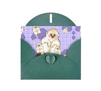 XZDZDG Pearl Paper Cute golden monkey Greeting Card Dark Green for Holidays, Weddings, Birthdays, Valentine's Day, Festivals