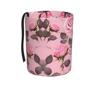 XZDZDG Pretty Pink Roses Car Trash Can - Durable Oxford Fabric, Waterproof & Portable for All Vehicles