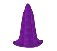 XZDZDG Solid color dark purple Hooded Cape Large Cosplay Cloak, Halloween Costume, Role Play, Theme Party, Stage Performance