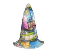 XZDZDG Unicorn Fairy Tale Hooded Cape Small Cosplay Cloak, Halloween Costume, Role Play, Theme Party, Stage Performance