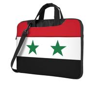 XZDZWK 13 inch Shockproof Laptop Bag Unique Flag of the Syrian Arab Republic Pattern Light and Easy To Carry Suitable for Business Trips
