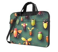 XZDZWK 13 inch Shockproof Laptop Bag Unique Insect Atlas Pattern Light and Easy To Carry Suitable for Business Trips