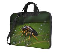 XZDZWK 13 inch Shockproof Laptop Bag Unique Insects on leaves Pattern Light and Easy To Carry Suitable for Business Trips