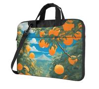 XZDZWK 14 inch Shockproof Laptop Bag Unique Many Big Oranges Pattern Light and Easy To Carry Suitable for Business Trips