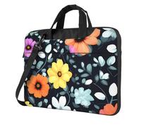 XZDZWK 15.6 inch Shockproof Laptop Bag Unique Beautiful colourful flowers Pattern Light and Easy To Carry Suitable for Business Trips