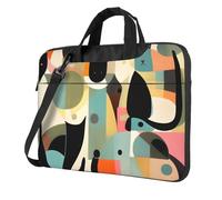 XZDZWK 15.6 inch Shockproof Laptop Bag Unique Mid-Century Modern Art Cat Pattern Light and Easy To Carry Suitable for Business Trips