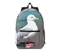 XZDZWK 17 Inch Cute seagull Simple Backpack Is Comfortable And Durable Suitable For Daily School And Work Commutes