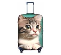 XZDZWK A Curious cat Suitcase Covers S Scratch Proof and Dust Proof with Personalized Design for Travel Business and Outdoor Use